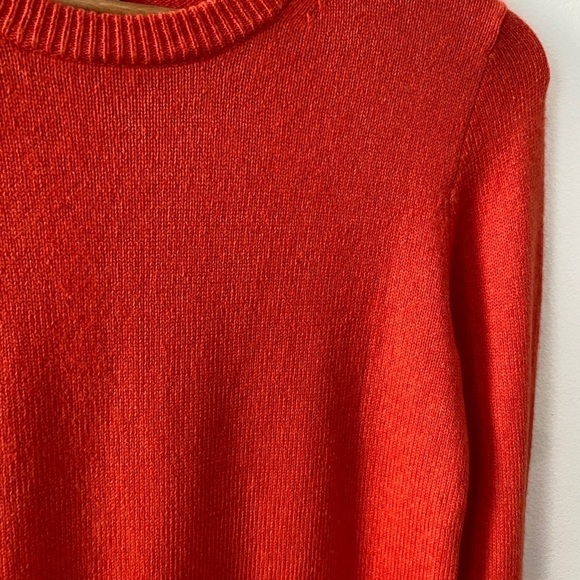 J.Crew Wool Blend Orange Flare Bell Sleeve - Picture 3 of 6